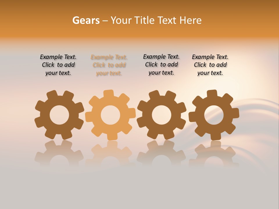 A Brown And Black Background With Waves PowerPoint Template