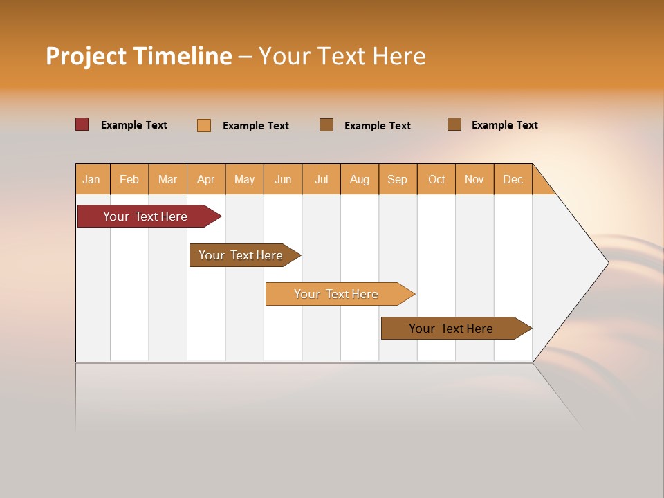 A Brown And Black Background With Waves PowerPoint Template