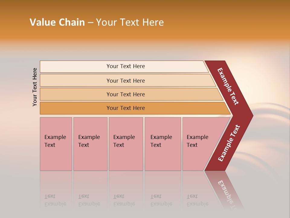 A Brown And Black Background With Waves PowerPoint Template