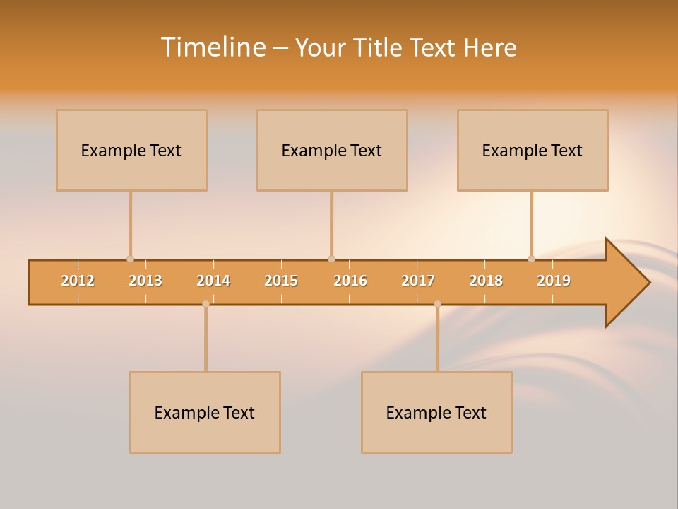 A Brown And Black Background With Waves PowerPoint Template