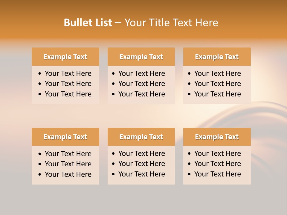 A Brown And Black Background With Waves PowerPoint Template