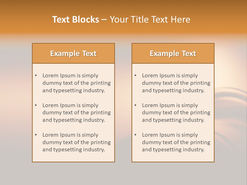A Brown And Black Background With Waves PowerPoint Template