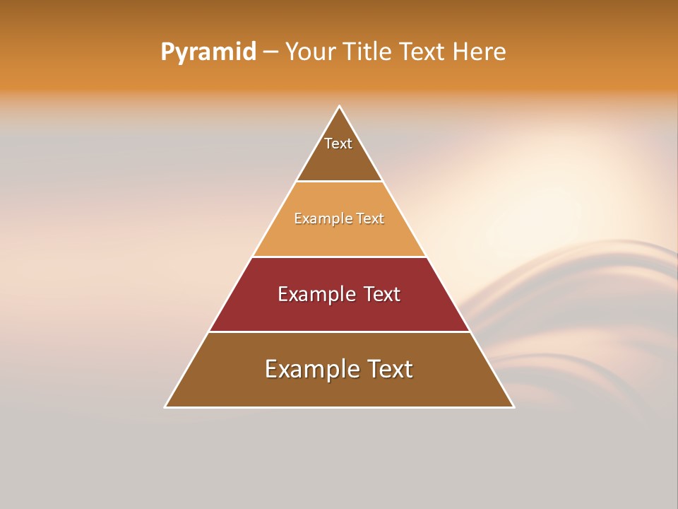 A Brown And Black Background With Waves PowerPoint Template