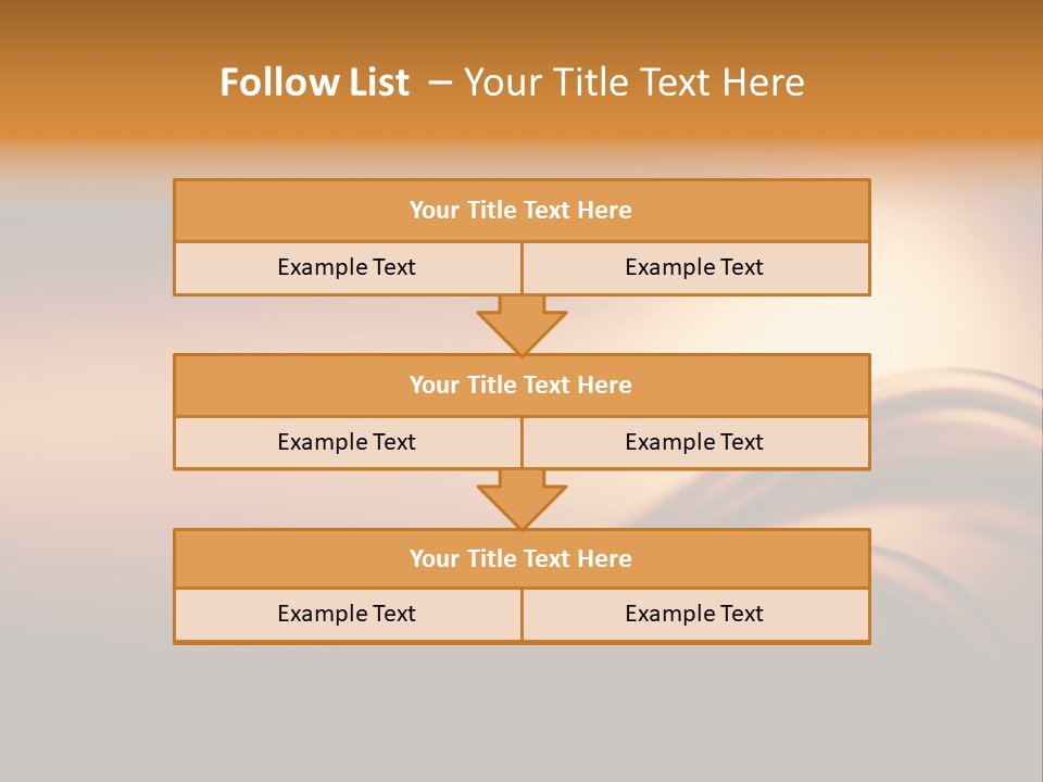 A Brown And Black Background With Waves PowerPoint Template