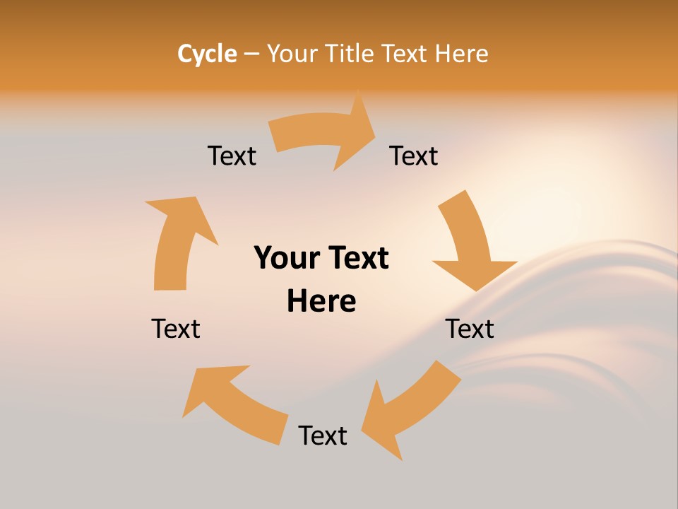 A Brown And Black Background With Waves PowerPoint Template