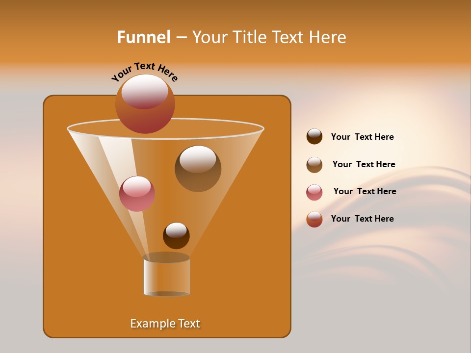 A Brown And Black Background With Waves PowerPoint Template