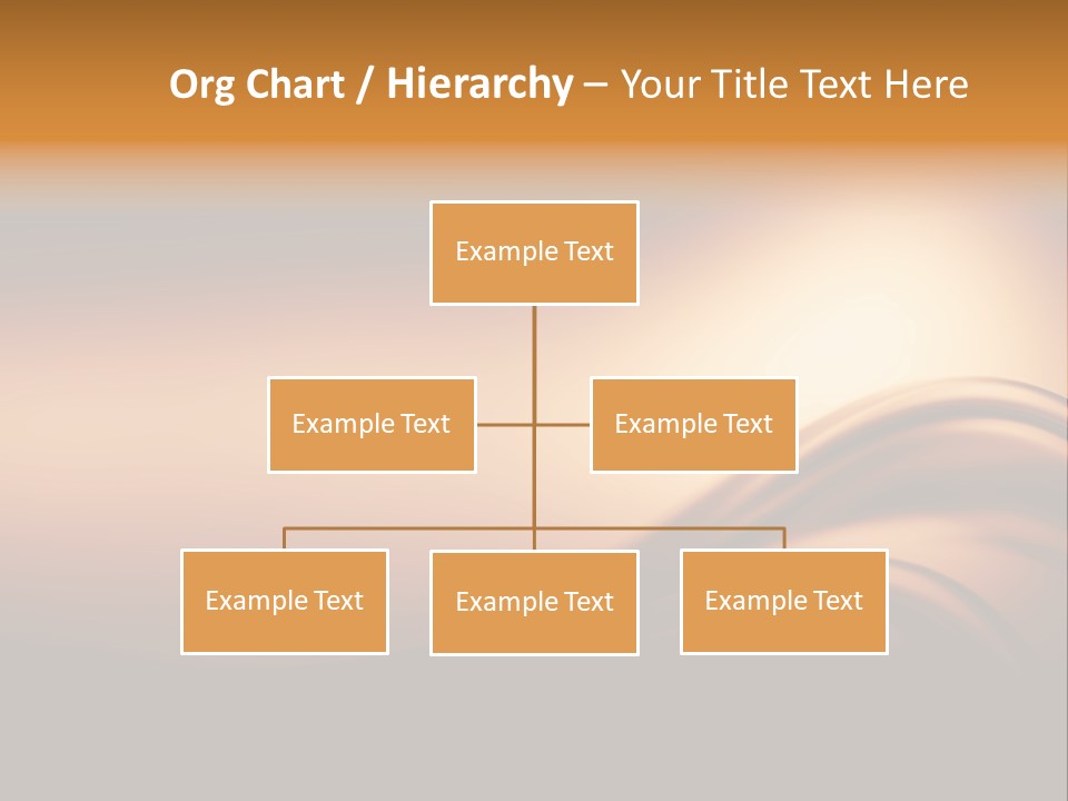 A Brown And Black Background With Waves PowerPoint Template