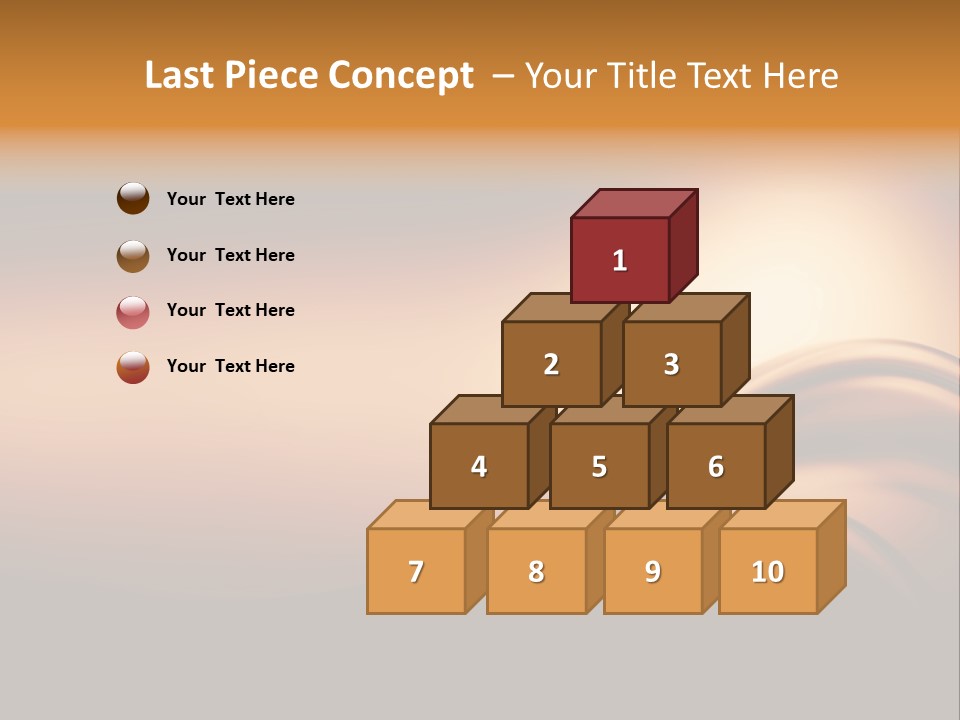 A Brown And Black Background With Waves PowerPoint Template