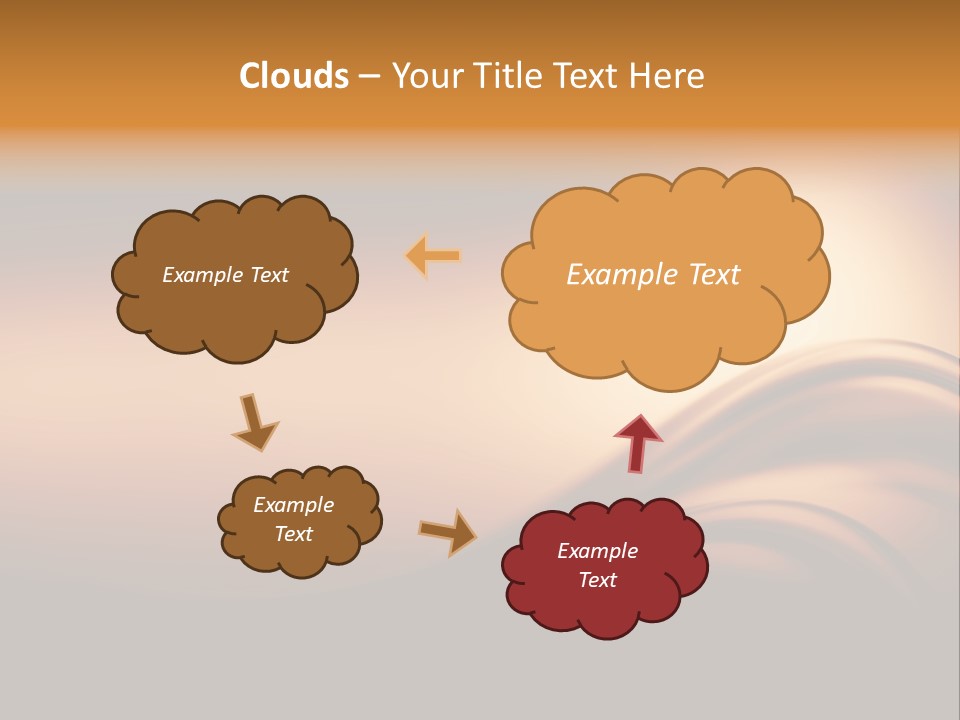 A Brown And Black Background With Waves PowerPoint Template