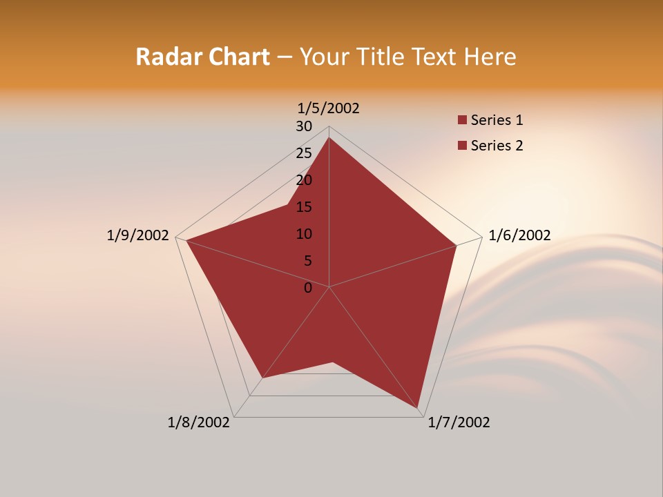 A Brown And Black Background With Waves PowerPoint Template