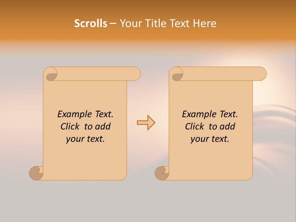 A Brown And Black Background With Waves PowerPoint Template