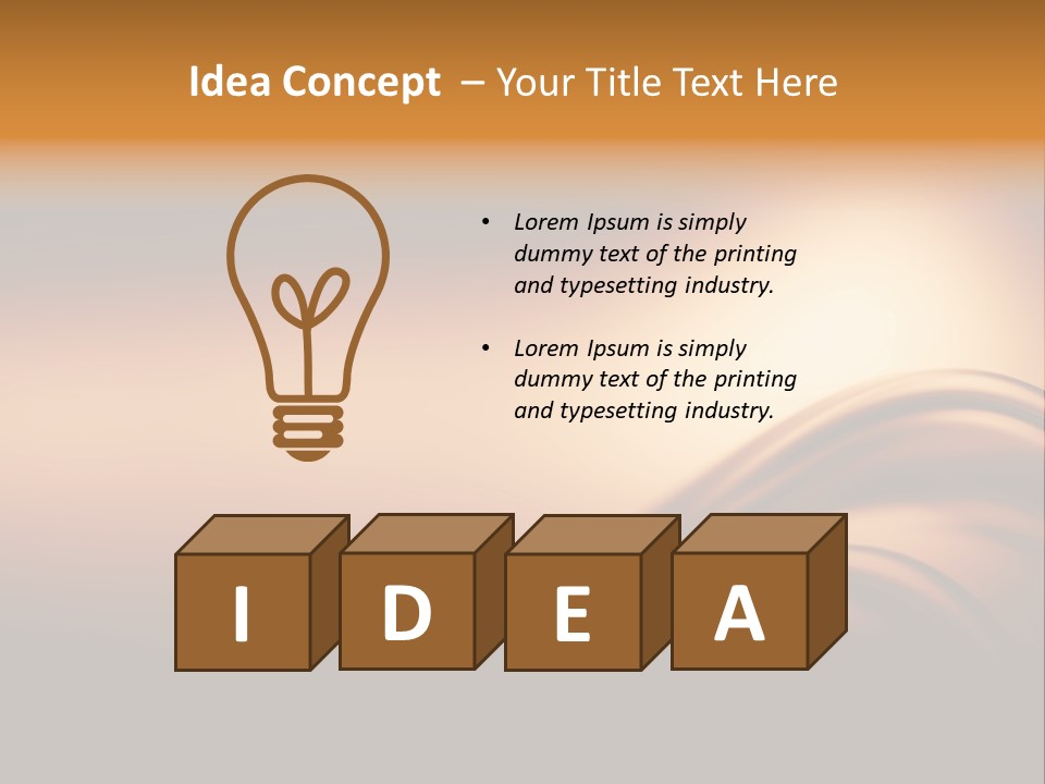 A Brown And Black Background With Waves PowerPoint Template