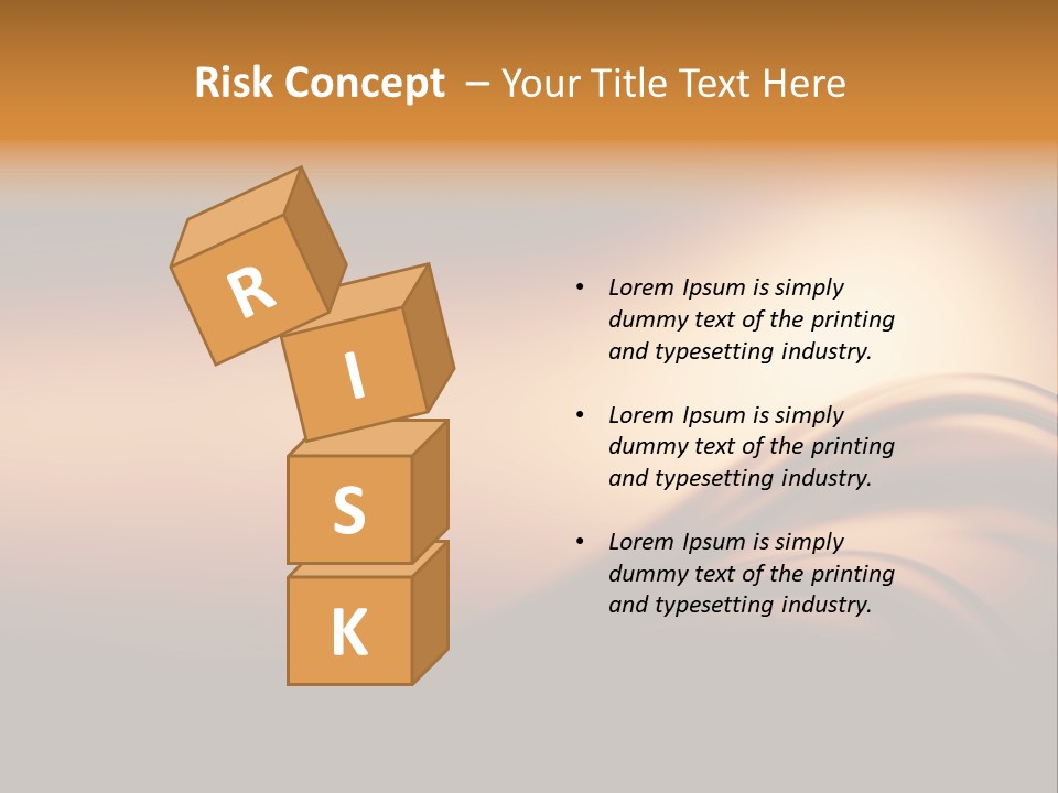 A Brown And Black Background With Waves PowerPoint Template