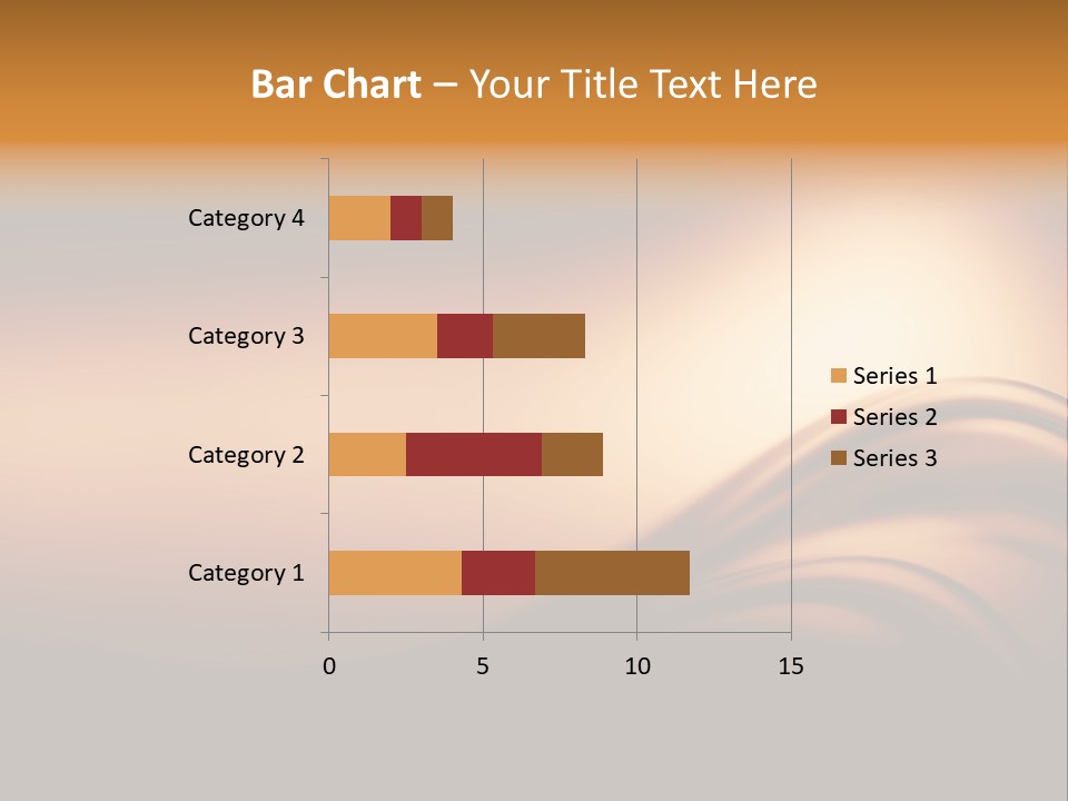 A Brown And Black Background With Waves PowerPoint Template