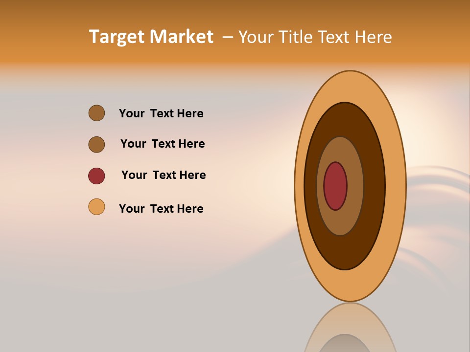 A Brown And Black Background With Waves PowerPoint Template