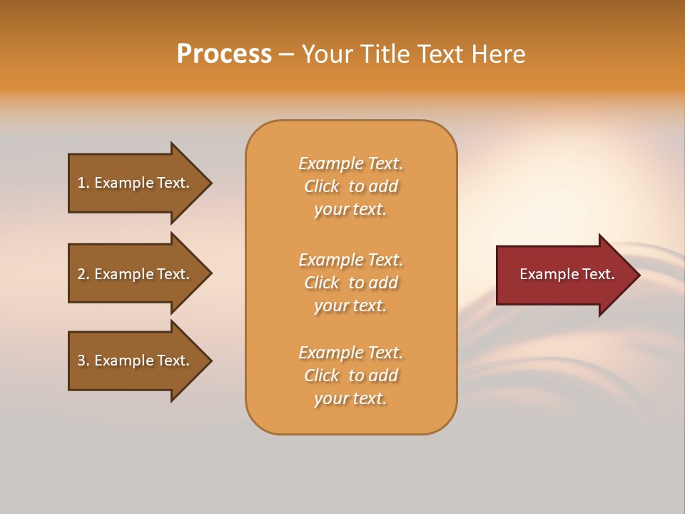 A Brown And Black Background With Waves PowerPoint Template