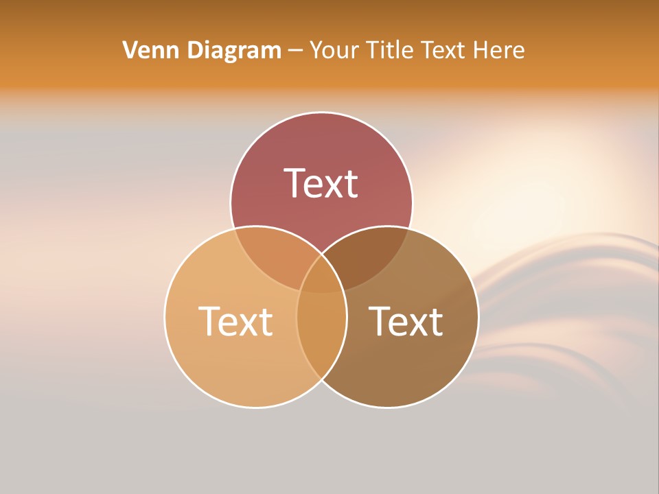 A Brown And Black Background With Waves PowerPoint Template