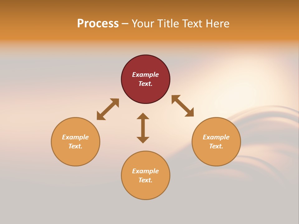 A Brown And Black Background With Waves PowerPoint Template