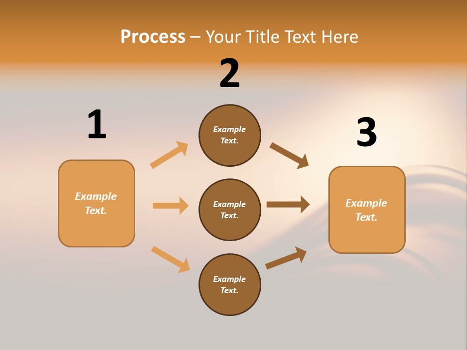 A Brown And Black Background With Waves PowerPoint Template