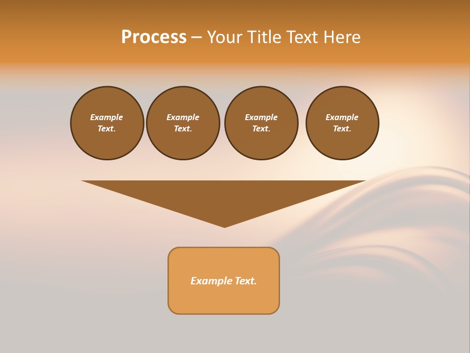 A Brown And Black Background With Waves PowerPoint Template