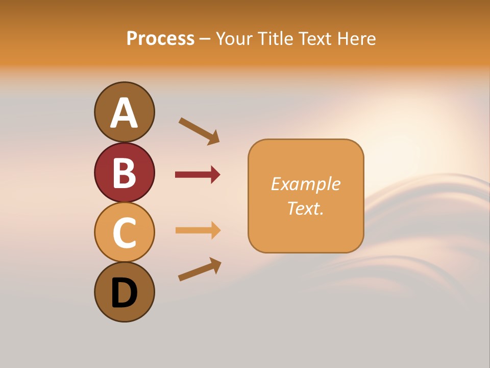 A Brown And Black Background With Waves PowerPoint Template