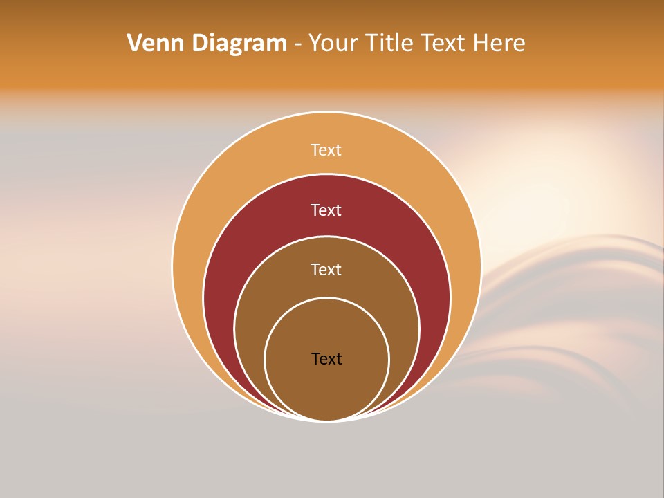 A Brown And Black Background With Waves PowerPoint Template