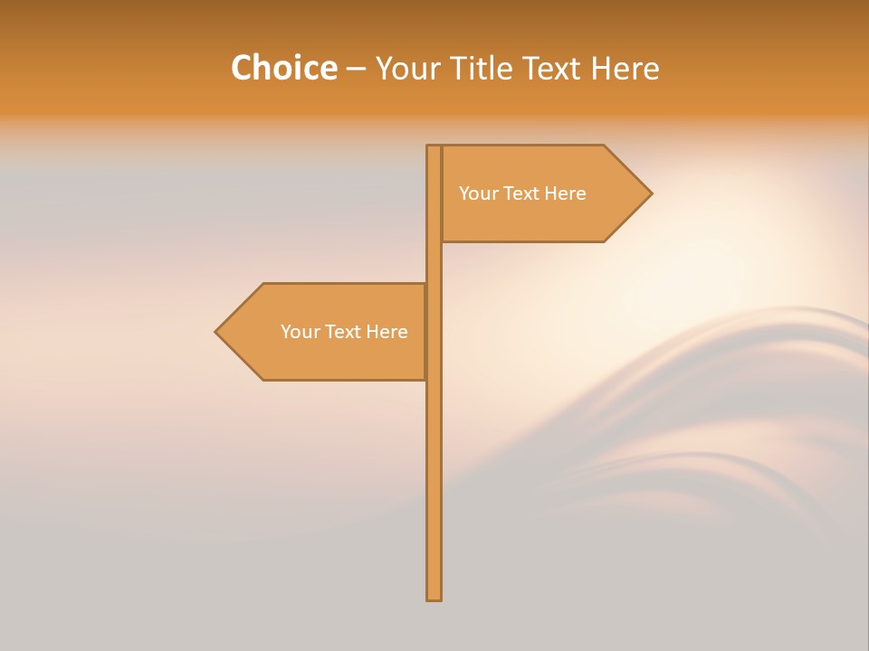 A Brown And Black Background With Waves PowerPoint Template