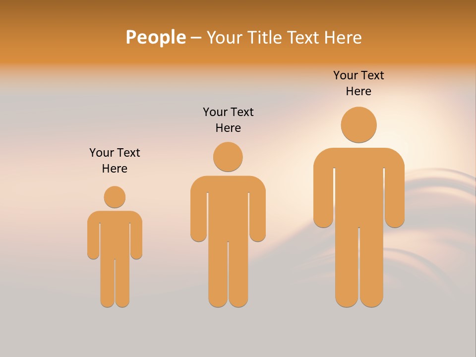 A Brown And Black Background With Waves PowerPoint Template