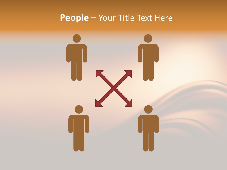 A Brown And Black Background With Waves PowerPoint Template