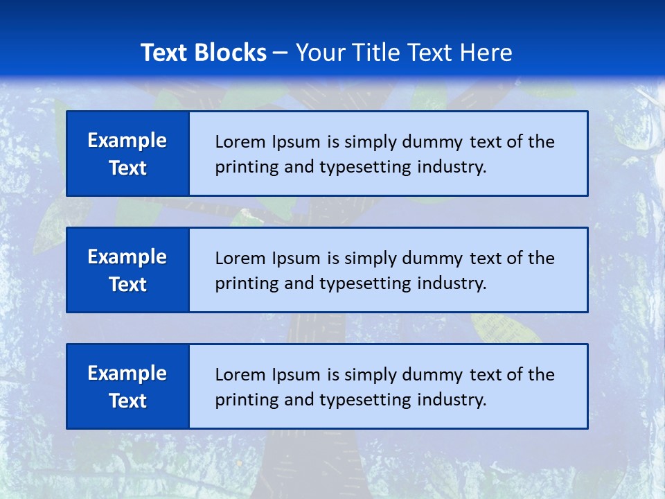 Collage Of Tree With A Single Leaf Falling. The Falling Leaf Has Some Poetry Text With The Words "Rejoicing&Quo T; And "Leaf" Visible. PowerPoint Template