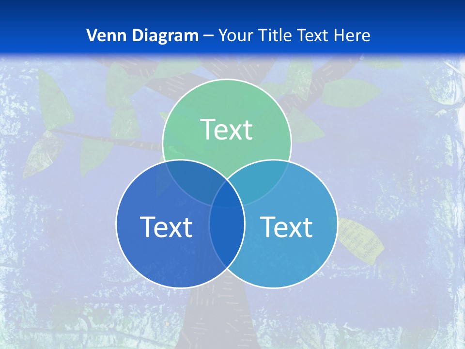 Collage Of Tree With A Single Leaf Falling. The Falling Leaf Has Some Poetry Text With The Words "Rejoicing&Quo T; And "Leaf" Visible. PowerPoint Template
