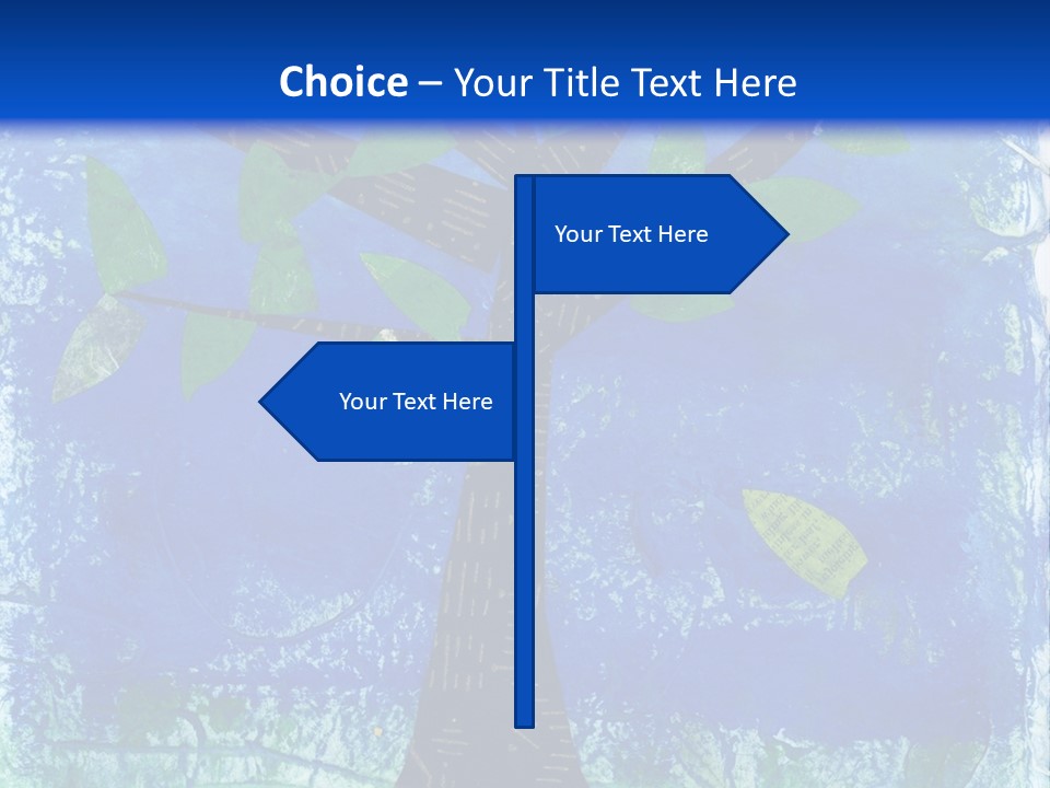 Collage Of Tree With A Single Leaf Falling. The Falling Leaf Has Some Poetry Text With The Words "Rejoicing&Quo T; And "Leaf" Visible. PowerPoint Template