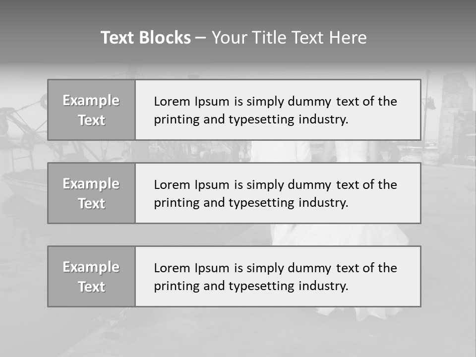 Couple Groom And The Bride In Fishing To Port PowerPoint Template