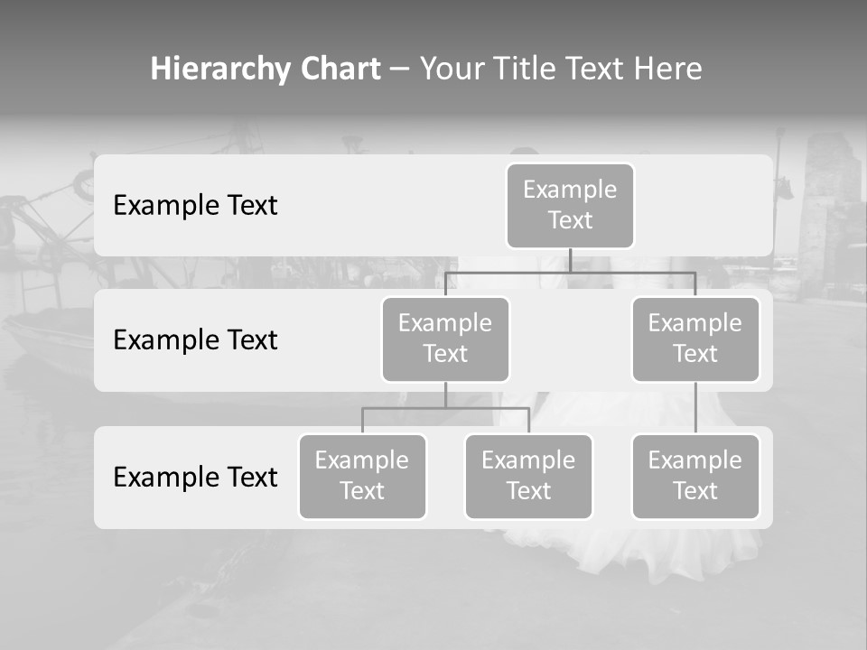 Couple Groom And The Bride In Fishing To Port PowerPoint Template