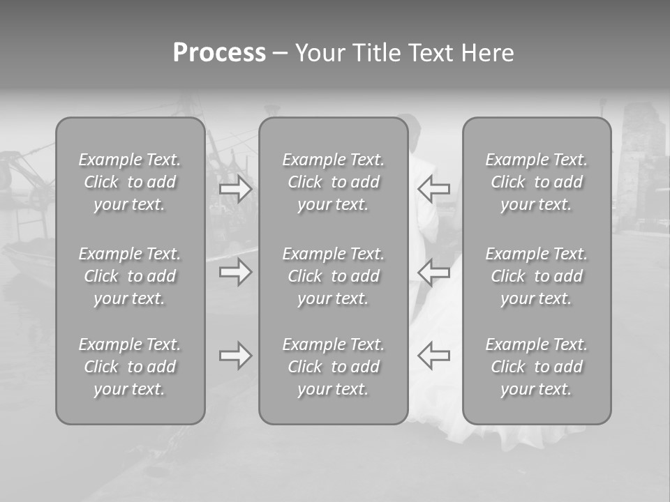 Couple Groom And The Bride In Fishing To Port PowerPoint Template