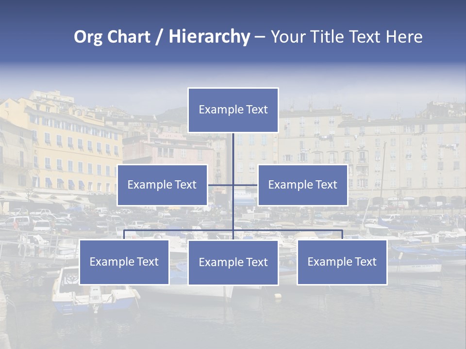 The Old Harbor Of Bastia, Corsica,France PowerPoint Template