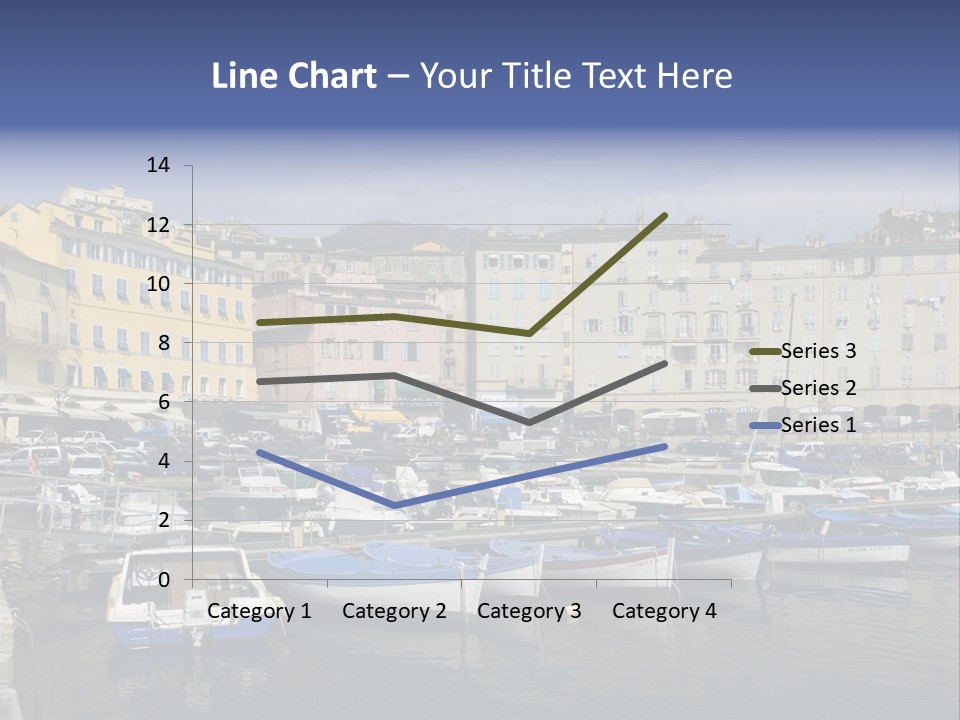 The Old Harbor Of Bastia, Corsica,France PowerPoint Template