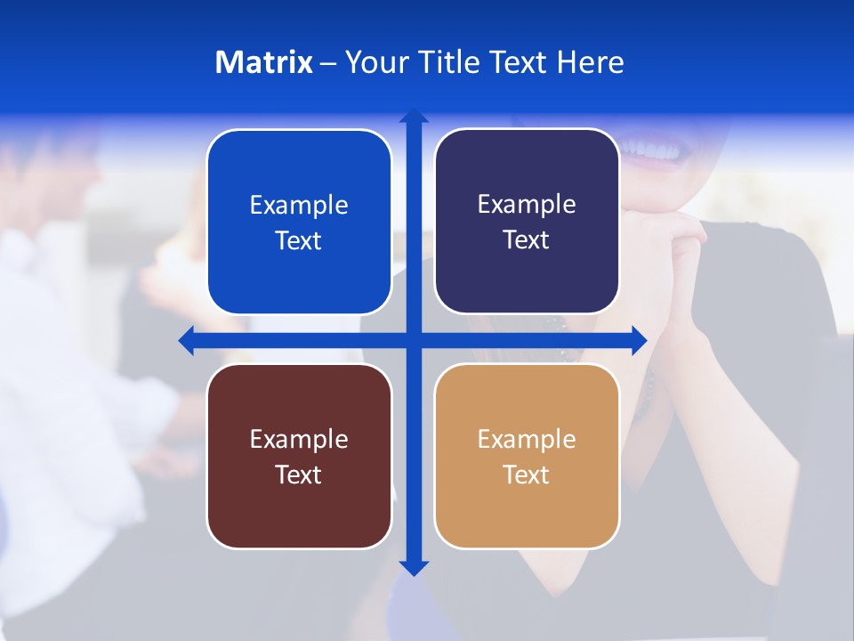 Set Of Shiny Button Icons. The Blue Signs & Symbols Collection, With Drop Shadows. PowerPoint Template