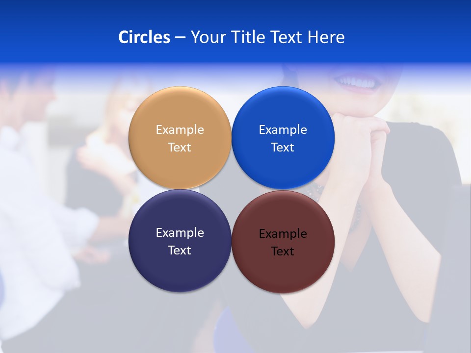 Set Of Shiny Button Icons. The Blue Signs & Symbols Collection, With Drop Shadows. PowerPoint Template
