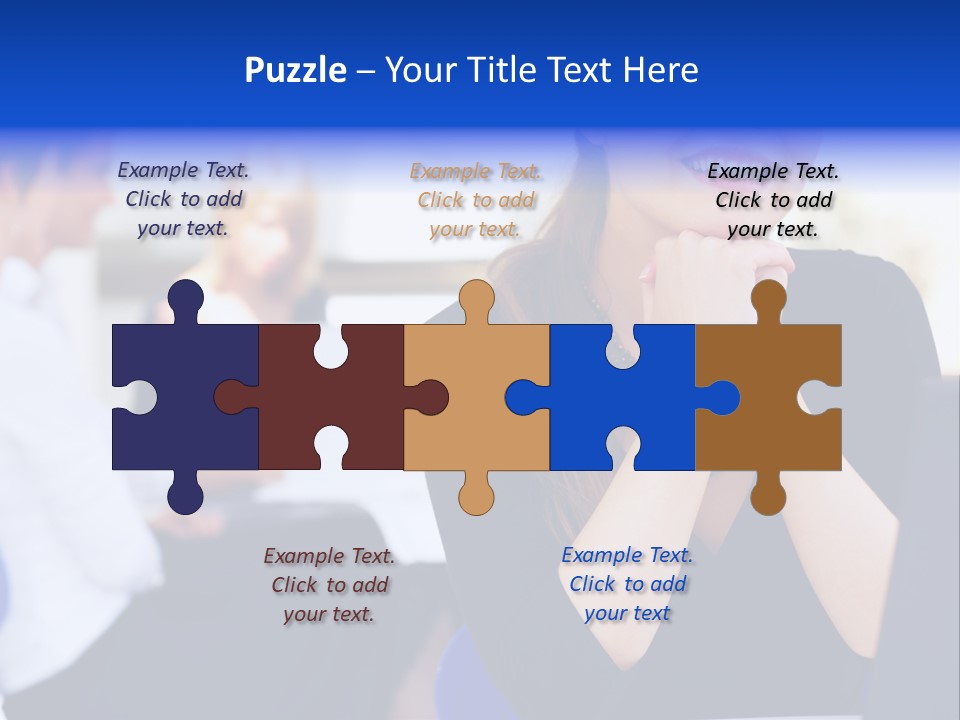 Set Of Shiny Button Icons. The Blue Signs & Symbols Collection, With Drop Shadows. PowerPoint Template