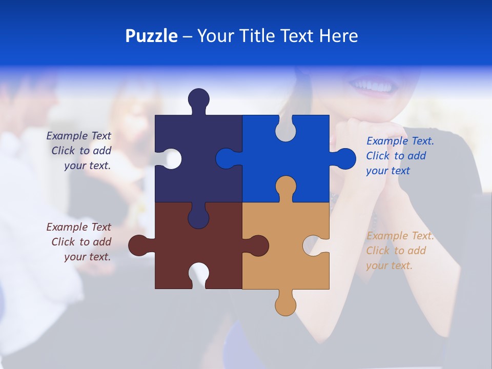 Set Of Shiny Button Icons. The Blue Signs & Symbols Collection, With Drop Shadows. PowerPoint Template