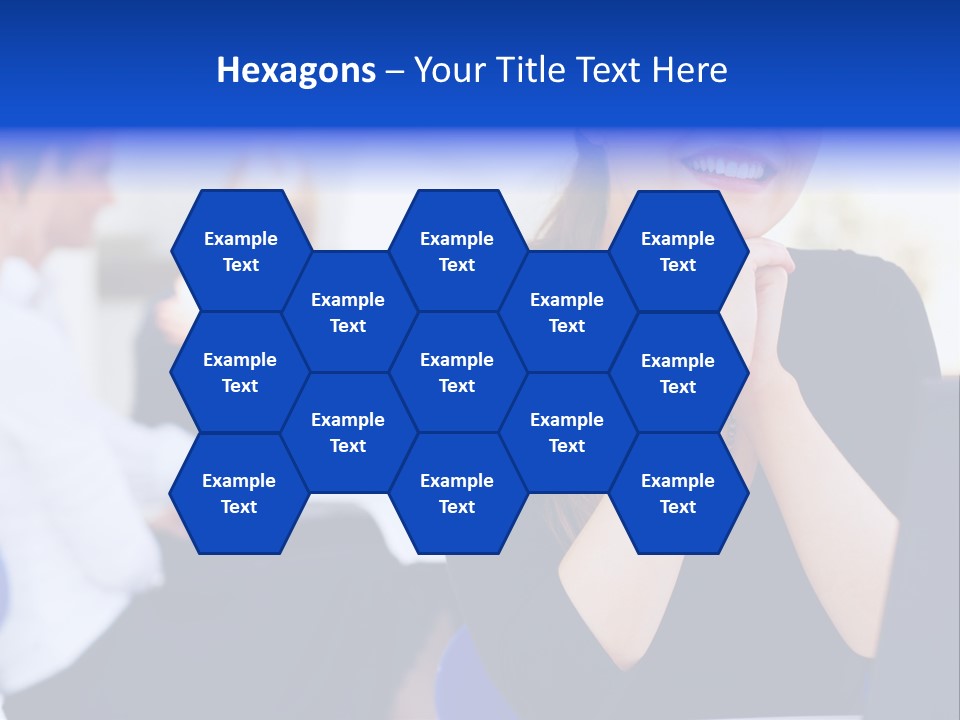 Set Of Shiny Button Icons. The Blue Signs & Symbols Collection, With Drop Shadows. PowerPoint Template