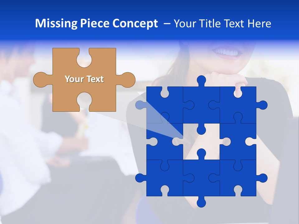 Set Of Shiny Button Icons. The Blue Signs & Symbols Collection, With Drop Shadows. PowerPoint Template