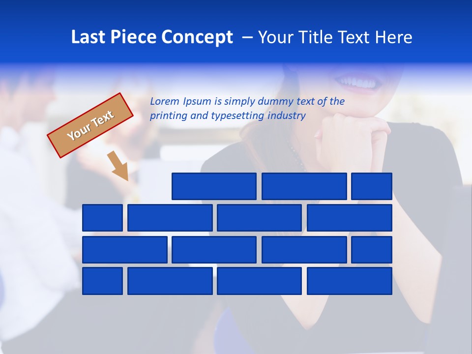 Set Of Shiny Button Icons. The Blue Signs & Symbols Collection, With Drop Shadows. PowerPoint Template