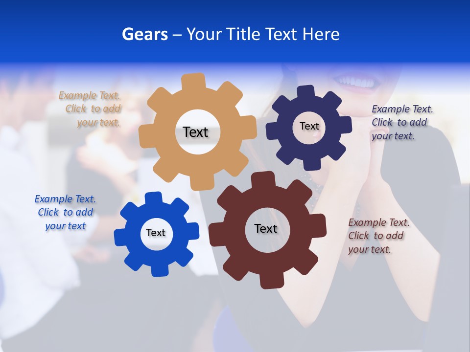 Set Of Shiny Button Icons. The Blue Signs & Symbols Collection, With Drop Shadows. PowerPoint Template