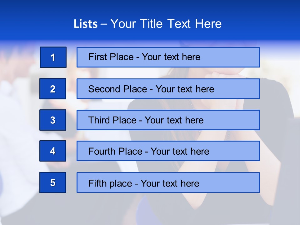 Set Of Shiny Button Icons. The Blue Signs & Symbols Collection, With Drop Shadows. PowerPoint Template