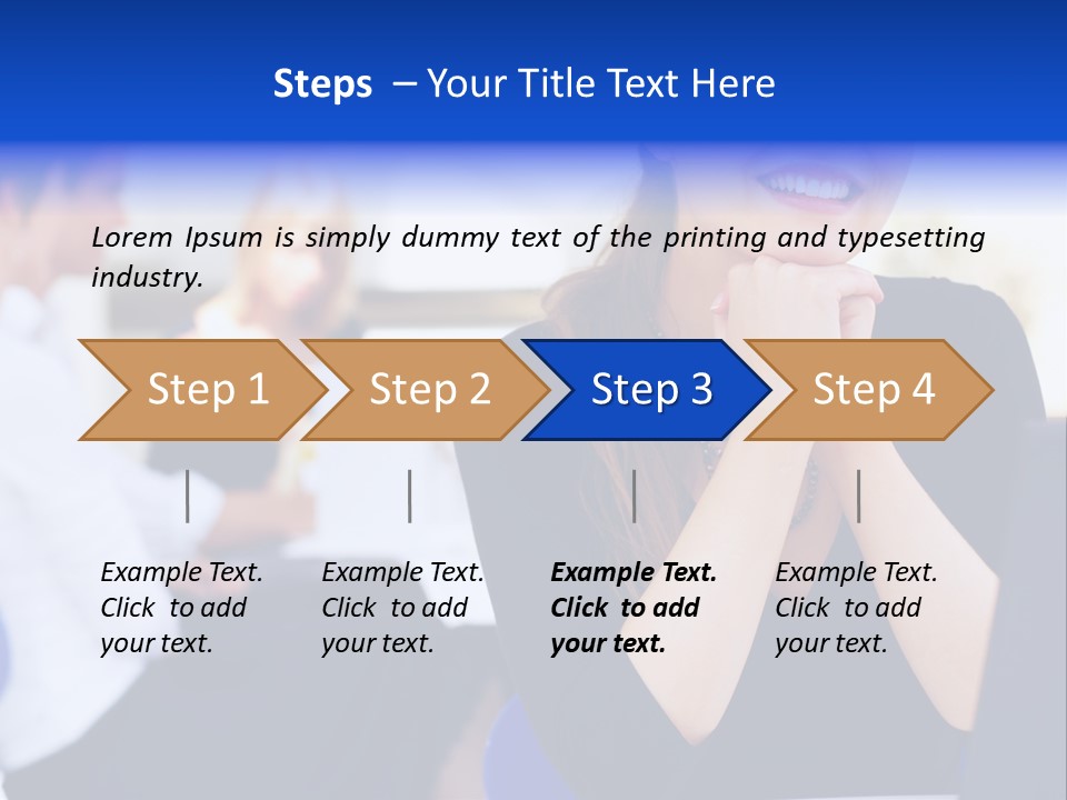 Set Of Shiny Button Icons. The Blue Signs & Symbols Collection, With Drop Shadows. PowerPoint Template