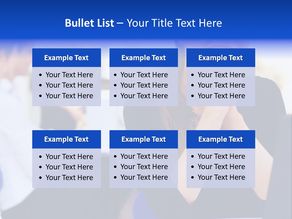 Set Of Shiny Button Icons. The Blue Signs & Symbols Collection, With Drop Shadows. PowerPoint Template