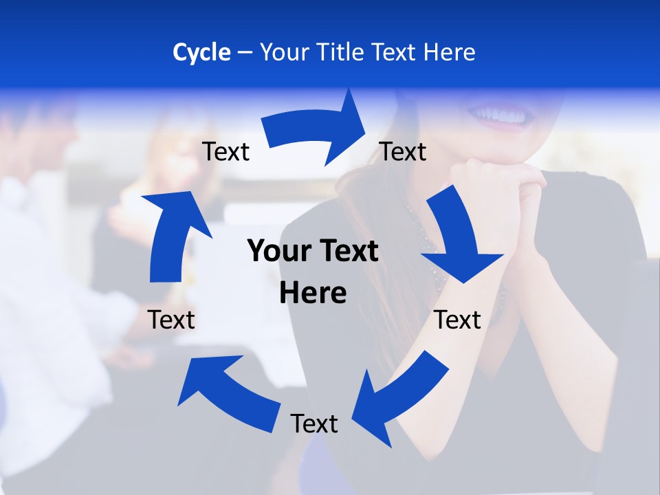Set Of Shiny Button Icons. The Blue Signs & Symbols Collection, With Drop Shadows. PowerPoint Template