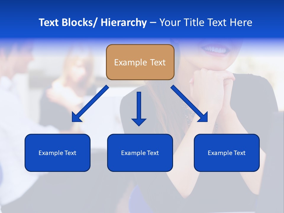 Set Of Shiny Button Icons. The Blue Signs & Symbols Collection, With Drop Shadows. PowerPoint Template